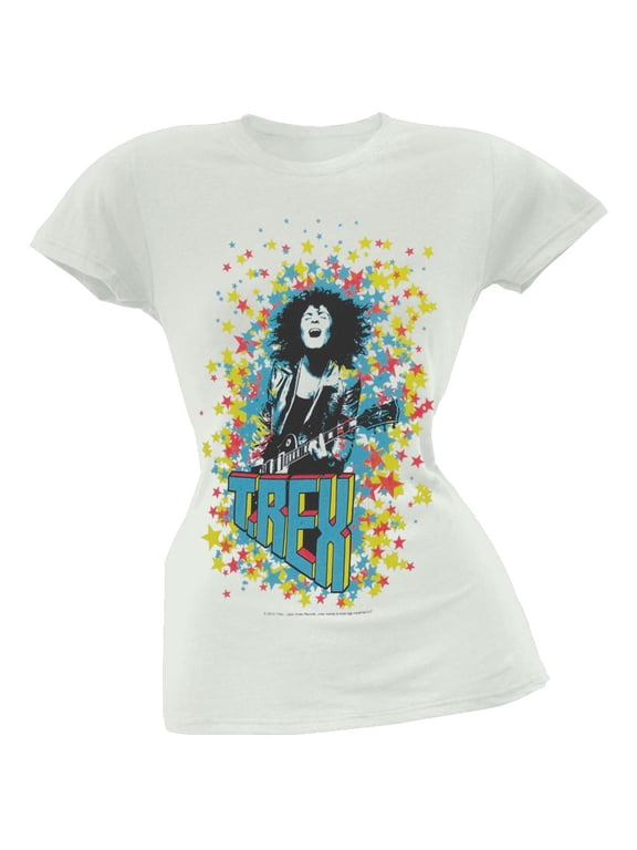T Rex Women's Juniors Star Spangled Short Sleeve T Shirt