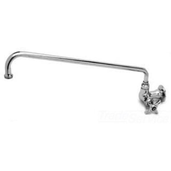 T And S Brass B-0210-060X Single Handle Wall Mounted Food Service Faucet - Chrome