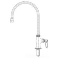 thumbnail image 1 of T&S BRASS B-0304 Single Pantry Faucet, Deck Mount, Swivel Gooseneck, 1 of 1
