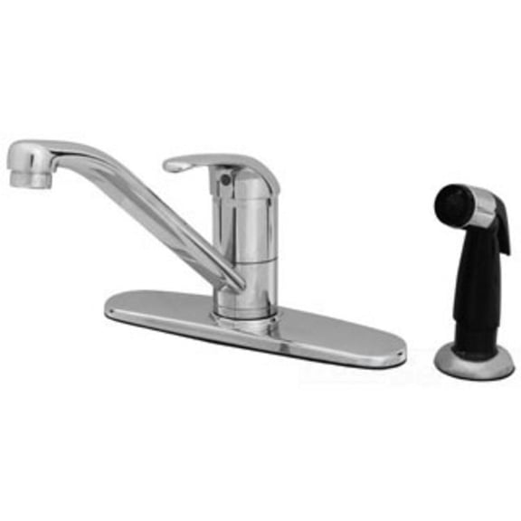 T&S BRASS B-2730-LH SINGLE LEVER, SIDESPRAY, 6 HANDLE, 9 SPOUT, SWIVEL BASE, FLEX