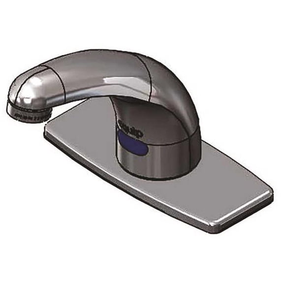 T&S 5EF-1D-DS-4DP Sensor Touchless Electronic Faucet Pole, Polished Chrome