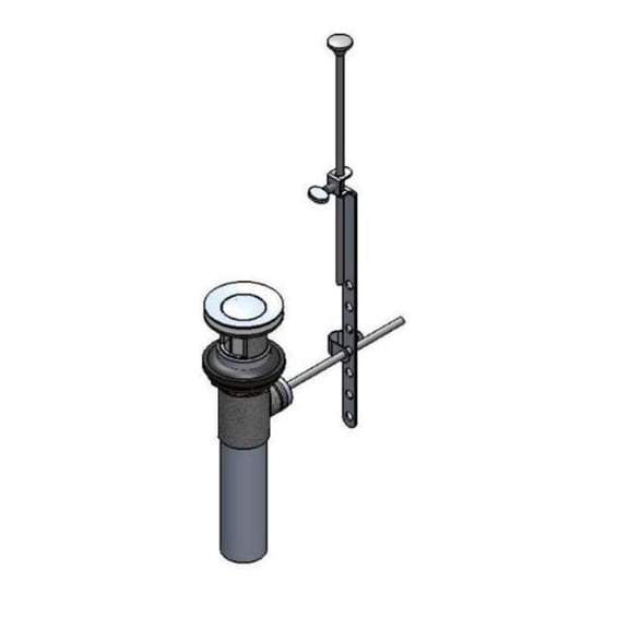 T&S Brass - Pop-Up Drain Assembly w/ VR Stopper, Plated Cast Brass