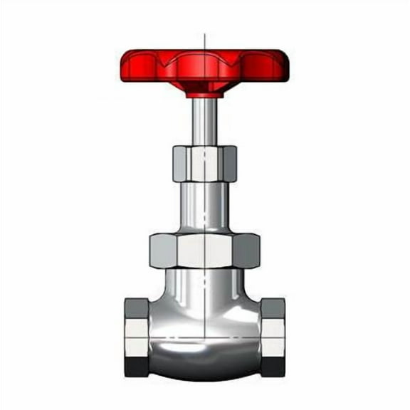 T&S Brass - 1/2'' GLOBE VALVE, ROUGH CHROME PLATED (S