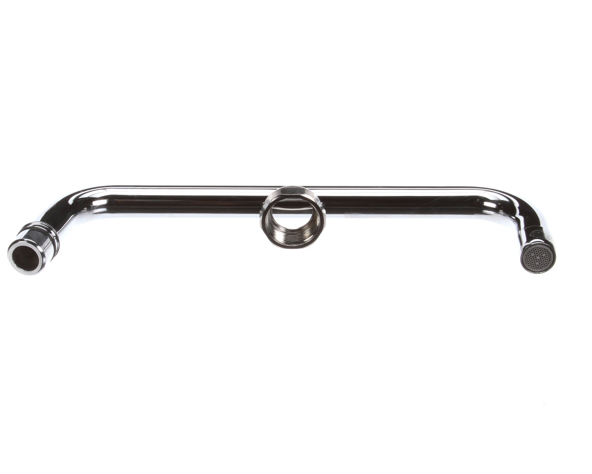 T&S Brass 5SP-10 Nozzle with Swing, 10-Inch Length and 3/4-27 Aerator Outlet