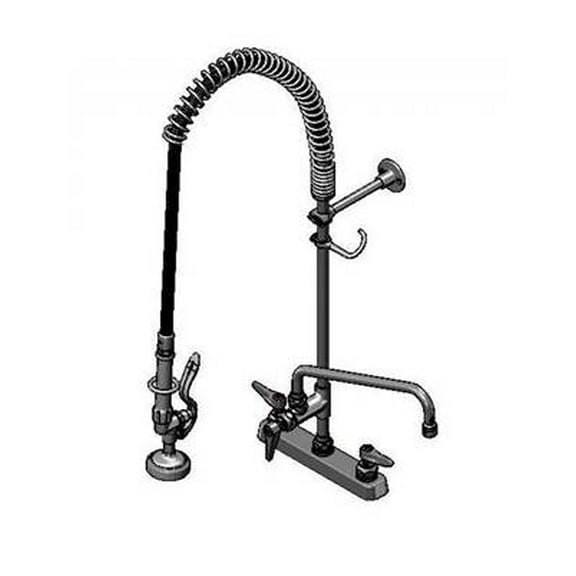 T&S Brass - 8'' Deck Mount Workboard PRU, Eternas, B-0107, 12'' ADF, Wall Bracket & 16'' Riser