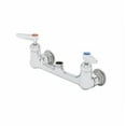 thumbnail image 1 of T&S Brass - 8'' Wall Mount Mixing Faucet, CV-Cerama Cartridges, Lever Handles, Less Nozzle, 1 of 2
