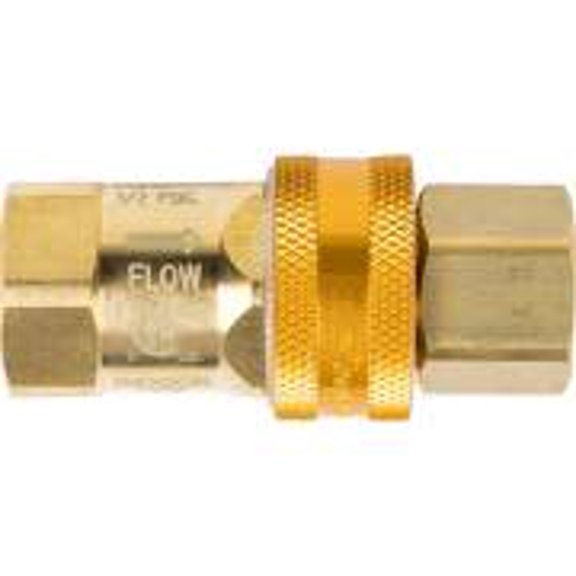 T&S BRASS AG-5D GAS APPLIANCE CONNECTORS, QUICK DISCONNECT, 3/4