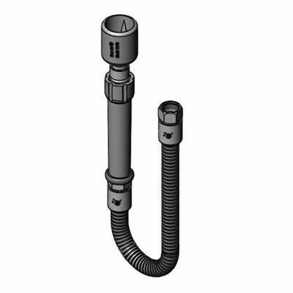 T&S Brass - Hose, 20'' Flexible Stainless Steel with Fan Jet Spray Head