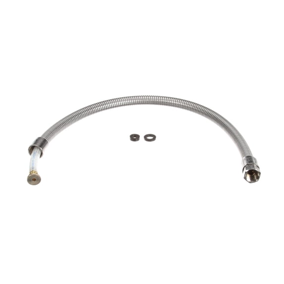 T&S Brass Hose, 32 Flexible Stainless Steel, Less Handle B-0032-H2A - Genuine OEM Replacement Part