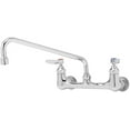 thumbnail image 1 of T&S Brass - Double Pantry Faucet, Wall Mount, 8'' Centers, 12'' Swing Nozzle (062X), 1 of 3