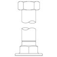 thumbnail image 1 of T&S Brass B-0443 Inlet Extension, 6-3/4 Length, 1/2 NPT, 1 of 1
