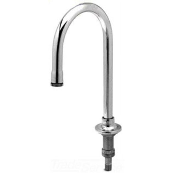 T&S BRASS B-0545-F15 SWIVEL GOOSENECK, PLAIN END OUTLET, FLOW CONTROL, GPM 1.4, 5-11/16
