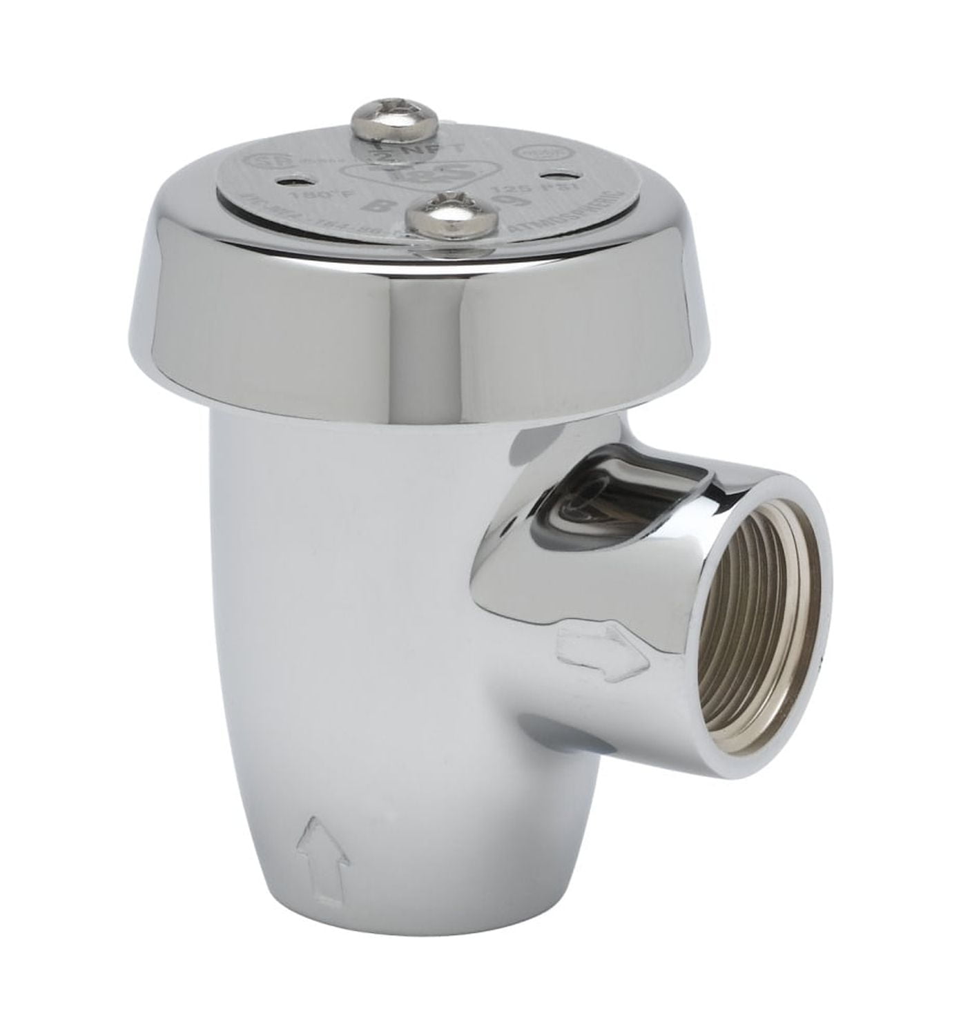 Polished Chrome Atmospheric Vacuum Breaker for Commercial Sinks