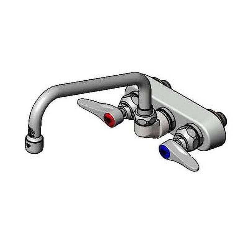 Brass Wall Mount Faucet with 8-Inch Swing Nozzle