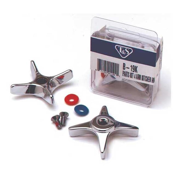 T&S Brass B-19K 4-Arm Kitchen Handle Kit