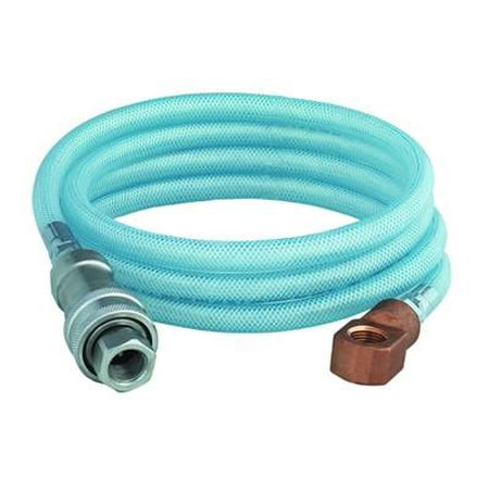 T&S Brass - Hose Assembly, 8' Length, S'Steel Quick Disconnect & Brass Elbow