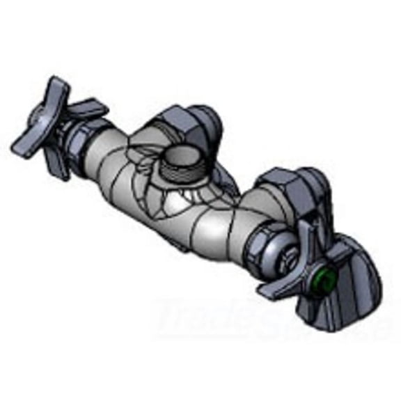 T&S Brass BL-5740-LN Wall Mount Mixing Laboratory Faucet, Adjustable Arm Inlets, Less Nozzle
