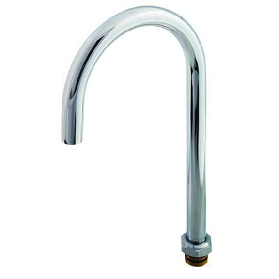 T&S Brass Big-Flo Swivel Gooseneck Plain Tip 8-Inch Faucet