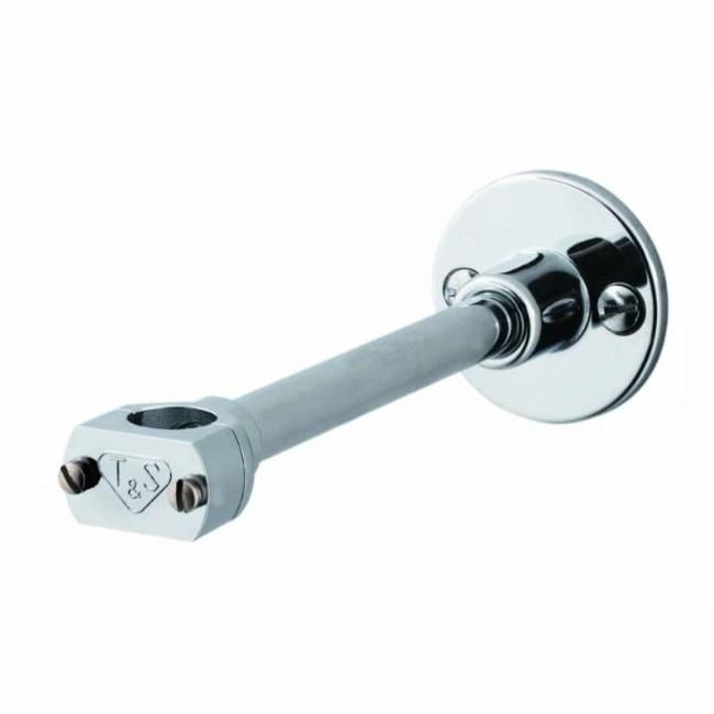 6-inch Chrome Stainless Steel Wall Bracket for Commercial Sinks