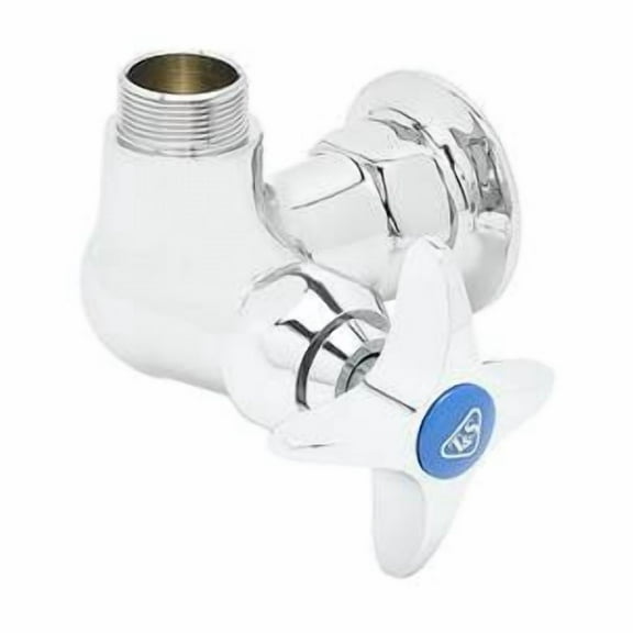 T&S Brass - Single Pantry Swivel Base Faucet, Single Hole Base, Wall Mount, Less Nozzle