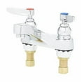 thumbnail image 1 of T&S Brass - Lavatory Faucet, Deck Mount, 4'' Centers, Aerator, 1/2'' NPSM Male Shanks, 1 of 1