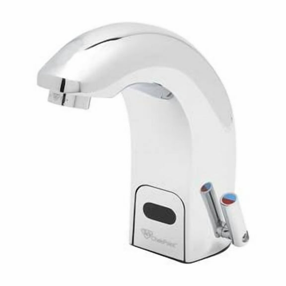 T&S Brass - ChekPoint Above-Deck Electronic Faucet, Contemporary Spout, 0.5 GPM / 1.9 LPM VR Spray Device, Low Flow Hydrogenerator