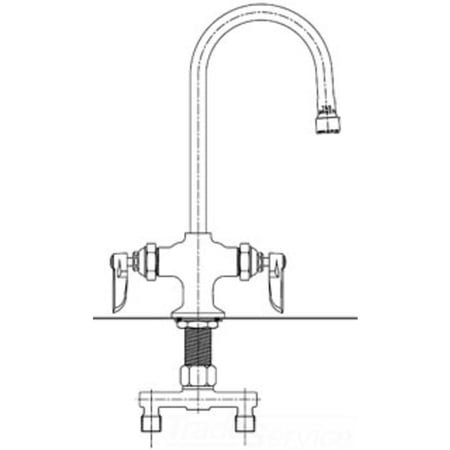 T&S Brass B-0300-VR Double Pantry Faucet