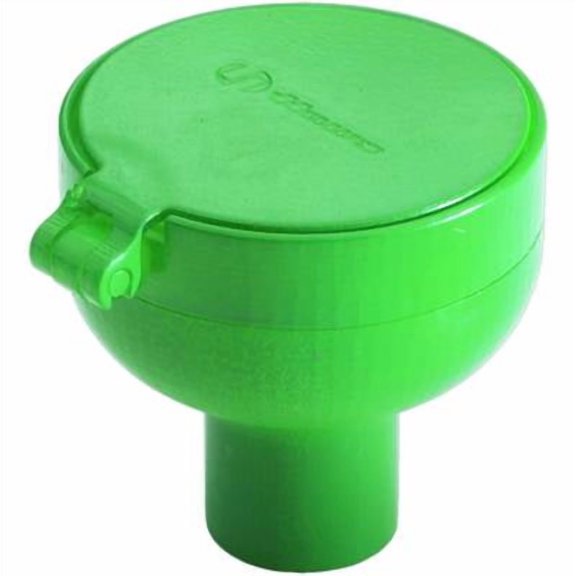 T&S Brass - Eyewash Head, Flow Control, Flip-Top Cover GREEN PLASTIC