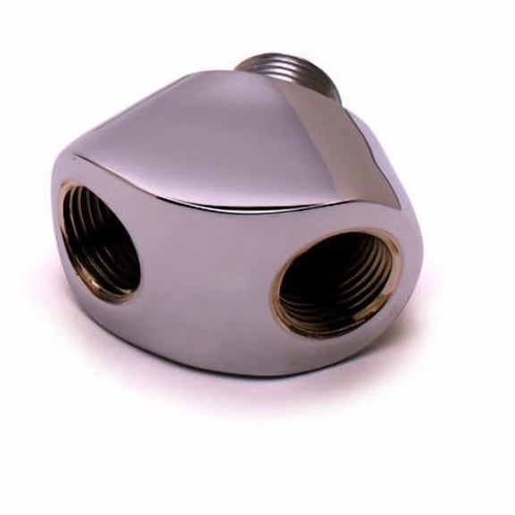 T&S Brass - Lab Wye Fitting, 3/8'' NPT Male Inlet and Two 3/8'' NPT Female Outlets