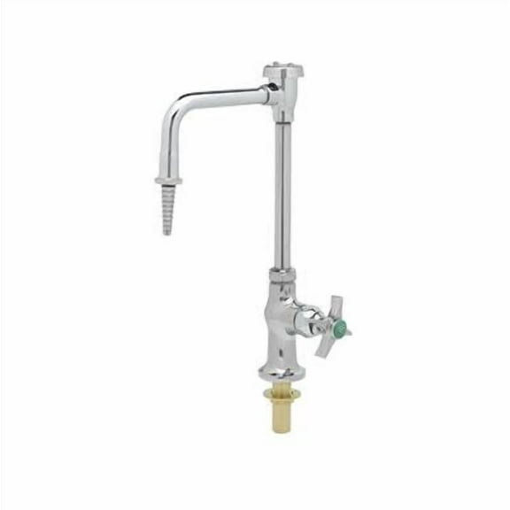 T&S Brass - Lab Faucet, Single Temp, Anti-Rotation, Swivel/Rigid Vacuum Breaker Nozzle, Serrated Tip