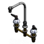 T&S Brass - Lavatory Faucet, 8 Concealed Body, Restricted Swing High-Arc Gooseneck & 2.2 gpm Aerator