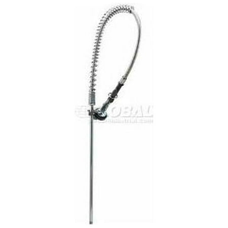 T&S Brass - Pre-Rinse Assembly, 44'' Stainless Steel Hose, Self Closing Squeeze Valve, 24'' Riser