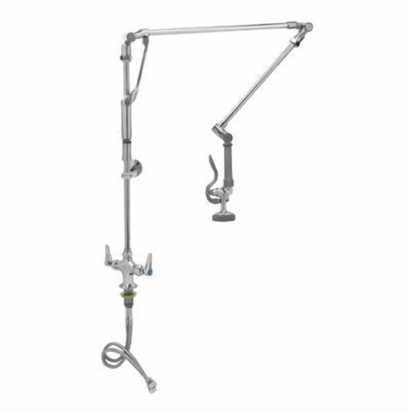 T&S Brass - Pre-Rinse, Roto-Flex Design, Single Hole Base, Wall Bracket