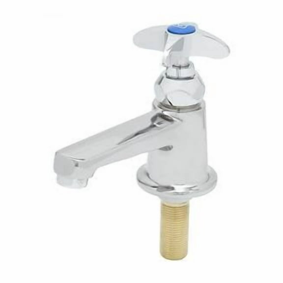 T&S Brass - Sill Faucet, 1/2'' NPSM Male Inlet Shank, 4'' Integral Spout with 2.2 gpm Aerator