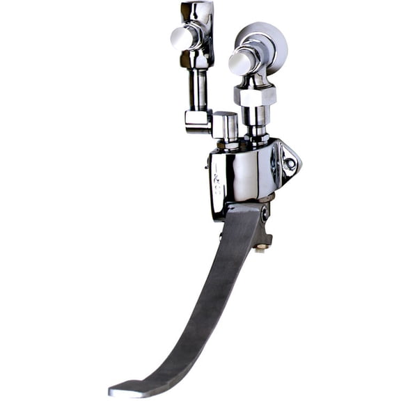 T&S BRASS B-0508-02 SINGLE PEDAL VALVE, WALL MOUNT, ANGLE LOOSE KEY STOP, VOLUME