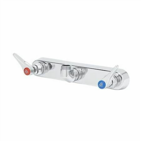T&S Brass - Workboard Faucet, Wall Mount, 8'' Centers, Lever Handles, Less Nozzle