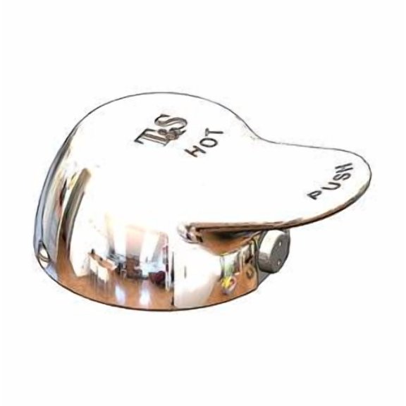 T&S Brass - Metering Pivot-Action Handle (Hot) w/ Retaining Nut & Spanner Bit