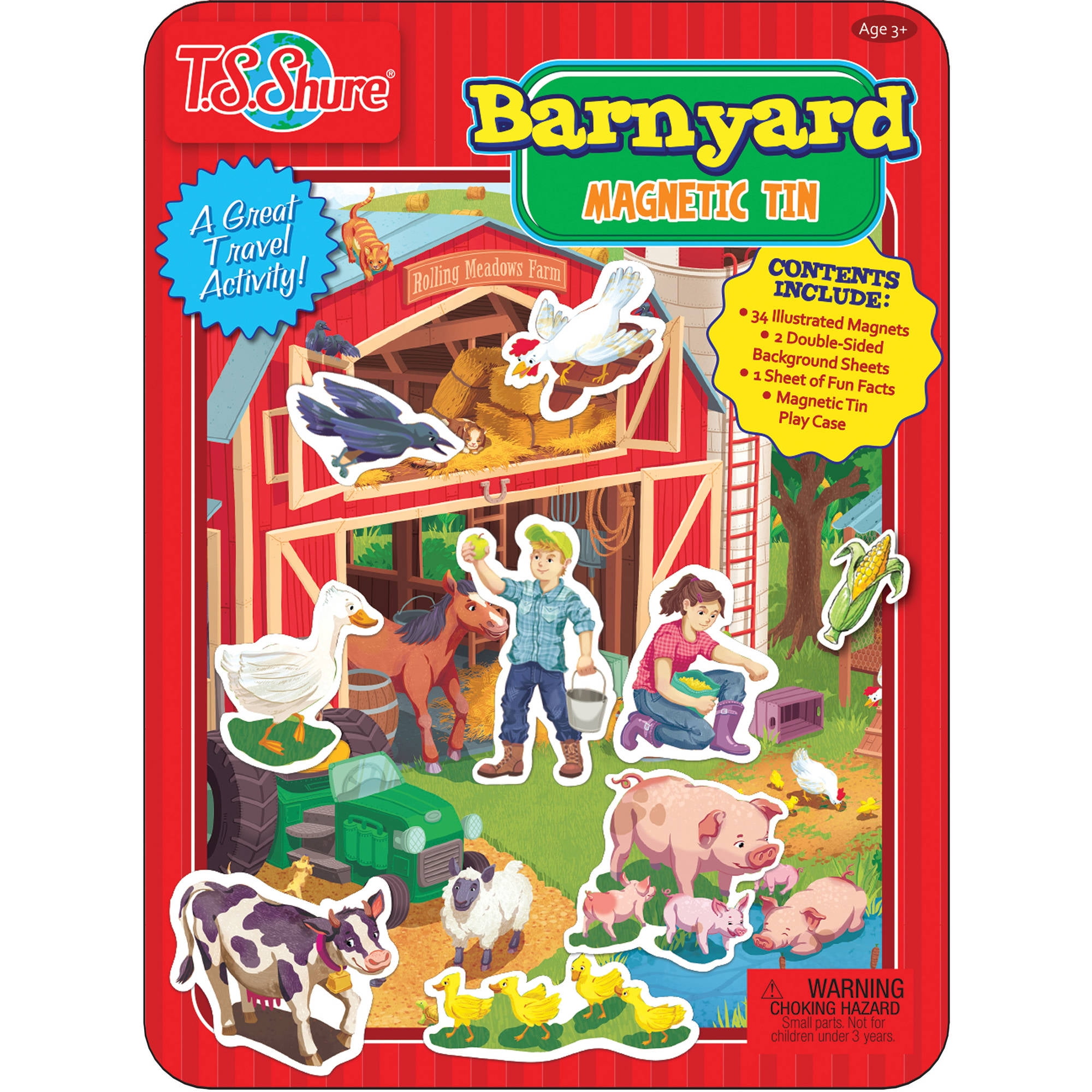 T.S. Shure Barnyard Friends Tin Playset