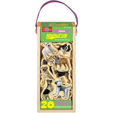 T.S. Shure Dogs Wooden Magnets 20-Piece MagnaFun Set