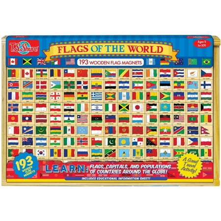 T.S. Shure Flags of the World Wooden Magnets
