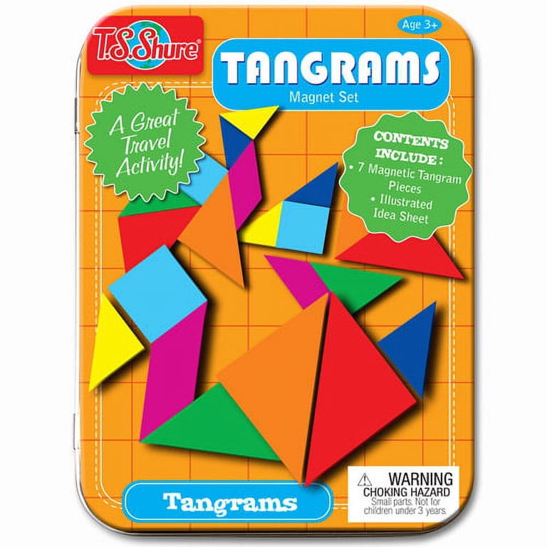 TS Shure Tangrams Magnet Set Mini Tin - Walmart.com