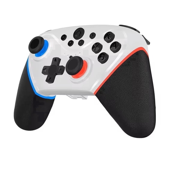 Dual Shock Wireless Gaming Controller with Turbo Vibration, Bluetooth Gamepad Compatible with Switch, PC, PS, iOS, Android, 360, Steam & TV Box, Black