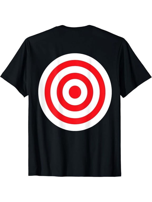 T-SHIRT(Print on Back) Funny Bullseye Target Bulls Eye Joke T-Shirt mens t shirt,black,women,funny,misfits,men,journey