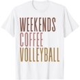 thumbnail image 1 of T-SHIRT Weekend Coffee Volleyball T-SHIRT mens t shirt，white，women，funny，misfits，men，journey, 1 of 4