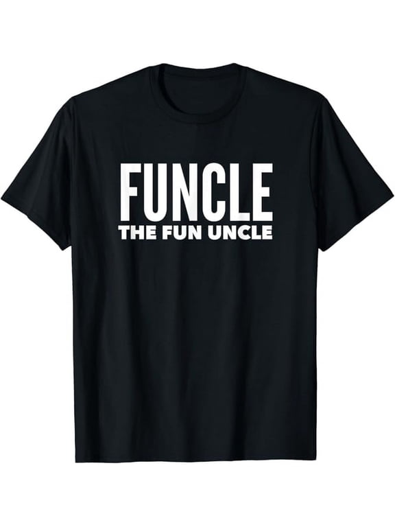 T-SHIRTFuncle The Fun Uncle T-shirt Funny Gift For Uncles Mens T-Shirt mens t shirt,black,women,funny,misfits,men,journey