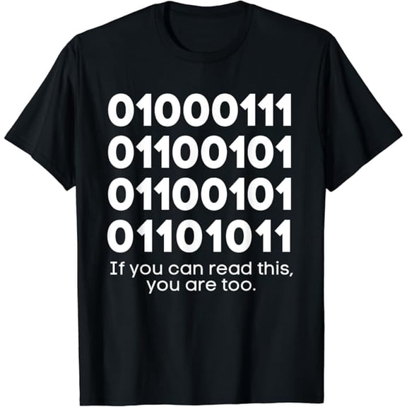 T-SHIRTFunny Computer Binary Code Programmer Developer Geek Gift T-Shirt mens t shirt,black,women,funny,misfits,men,journey