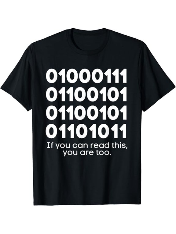 T-SHIRTFunny Computer Binary Code Programmer Developer Geek Gift T-Shirt mens t shirt,black,women,funny,misfits,men,journey