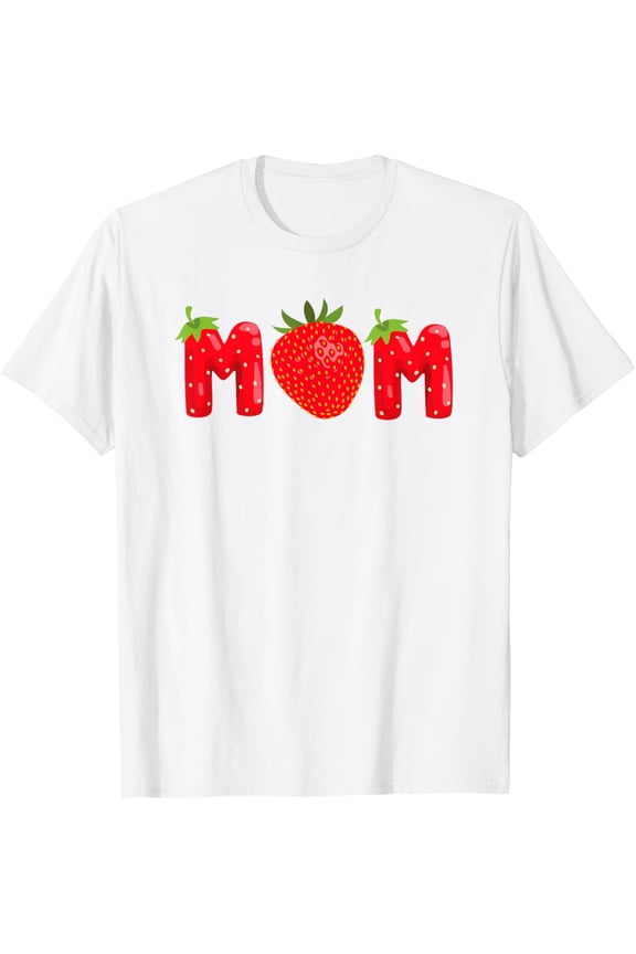 T-SHIRTFunny Strawberry Mom Fruit Birthday Family Matching T-Shirt mens t shirt，white，women，funny，misfits，men，journey