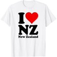 thumbnail image 1 of T-SHIRTI LOVE HEART NEW ZEALAND NZ KIWI MAORI CULTURE T-Shirt mens t shirt，white，women，funny，misfits，men，journey, 1 of 4