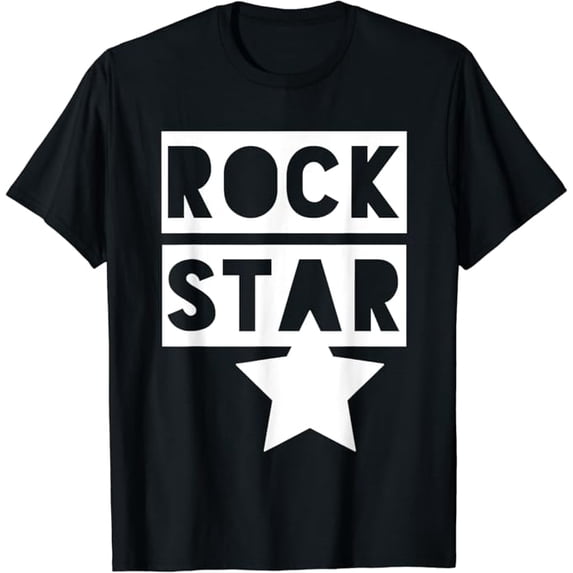 T-SHIRTRock Star. Monochrome Rock 'n' Roll, Mens & Womens Rockstar T-Shirt mens t shirt,black,women,funny,misfits,men,journey